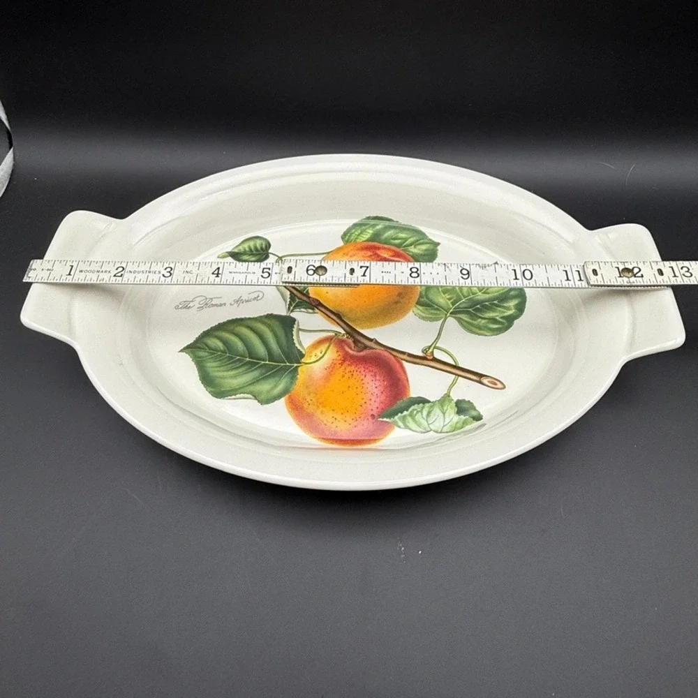 Vtg Portmeirion Pomona Roman Apricot Oval Au Gratin Baking Serving Dish 3